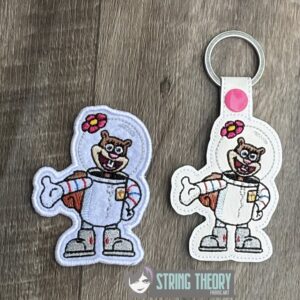 Sandy Cheeks SpongeBob SquarePants ITH Machine Embroidery Design