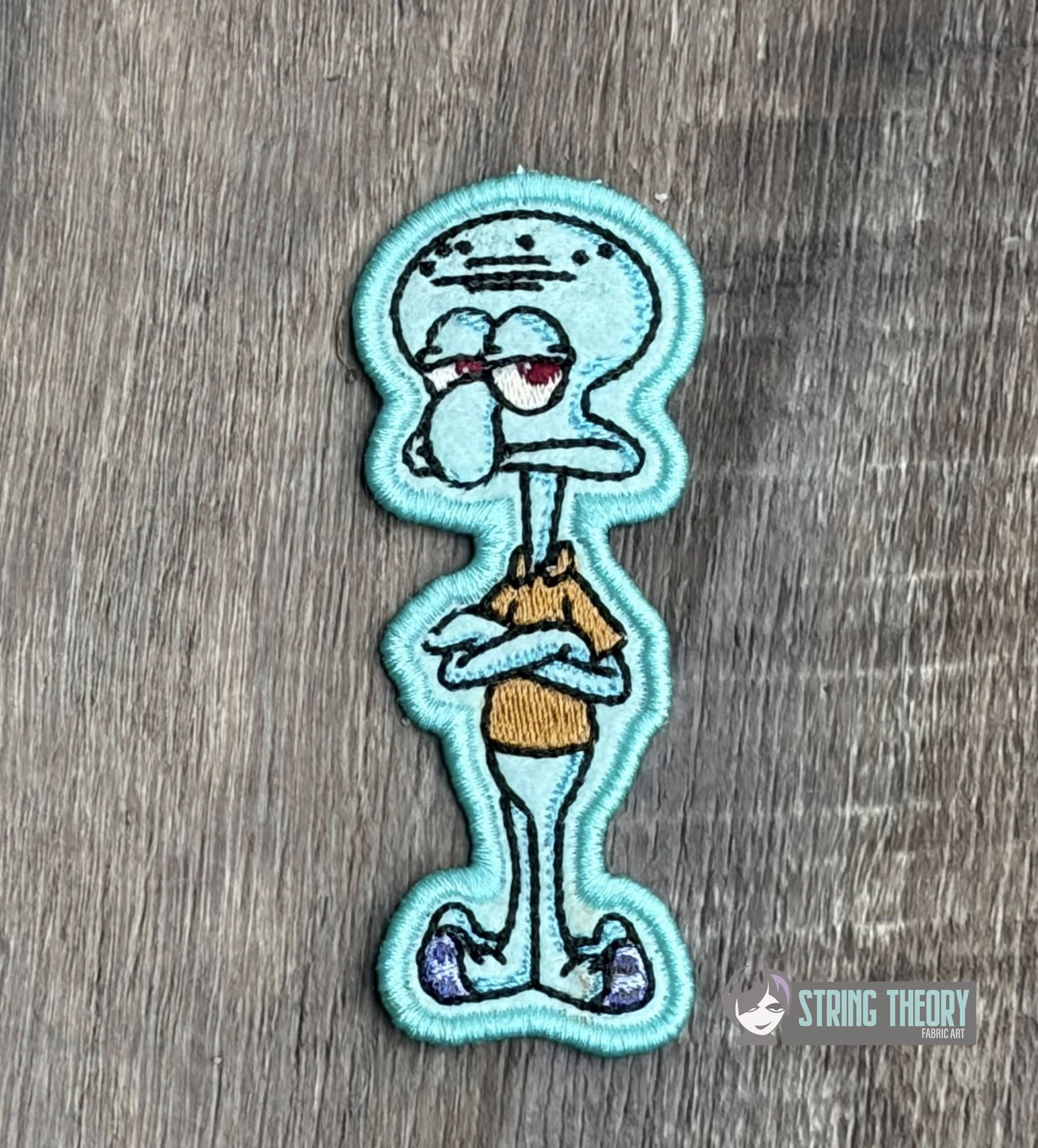 SpongeBob SquarePants Squidward ITH Machine Embroidery Design