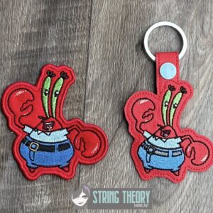 Mr. Krabs SpongeBob SquarePants ITH Machine Embroidery Design
