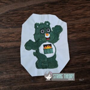 Chaos Bear - Don't Care Bear machine embroidery design