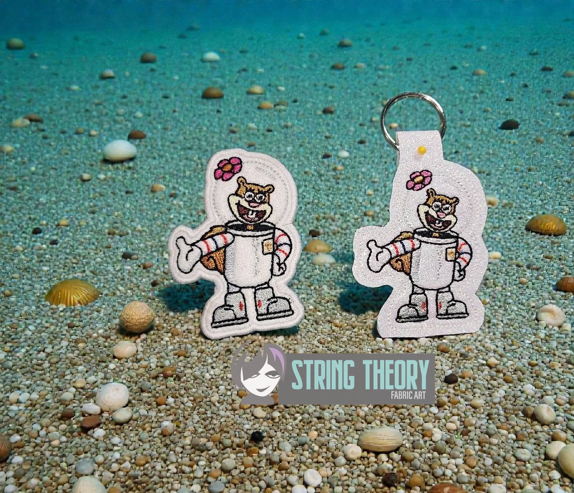Sandy Cheeks SpongeBob SquarePants ITH Machine Embroidery Design