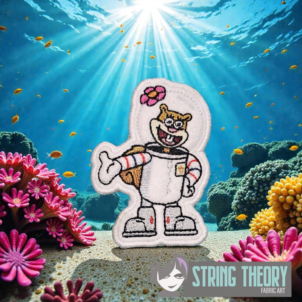 Sandy Cheeks SpongeBob SquarePants ITH Machine Embroidery Design