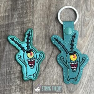 Sheldon J. Plankton SpongeBob SquarePants ITH Machine Embroidery Design