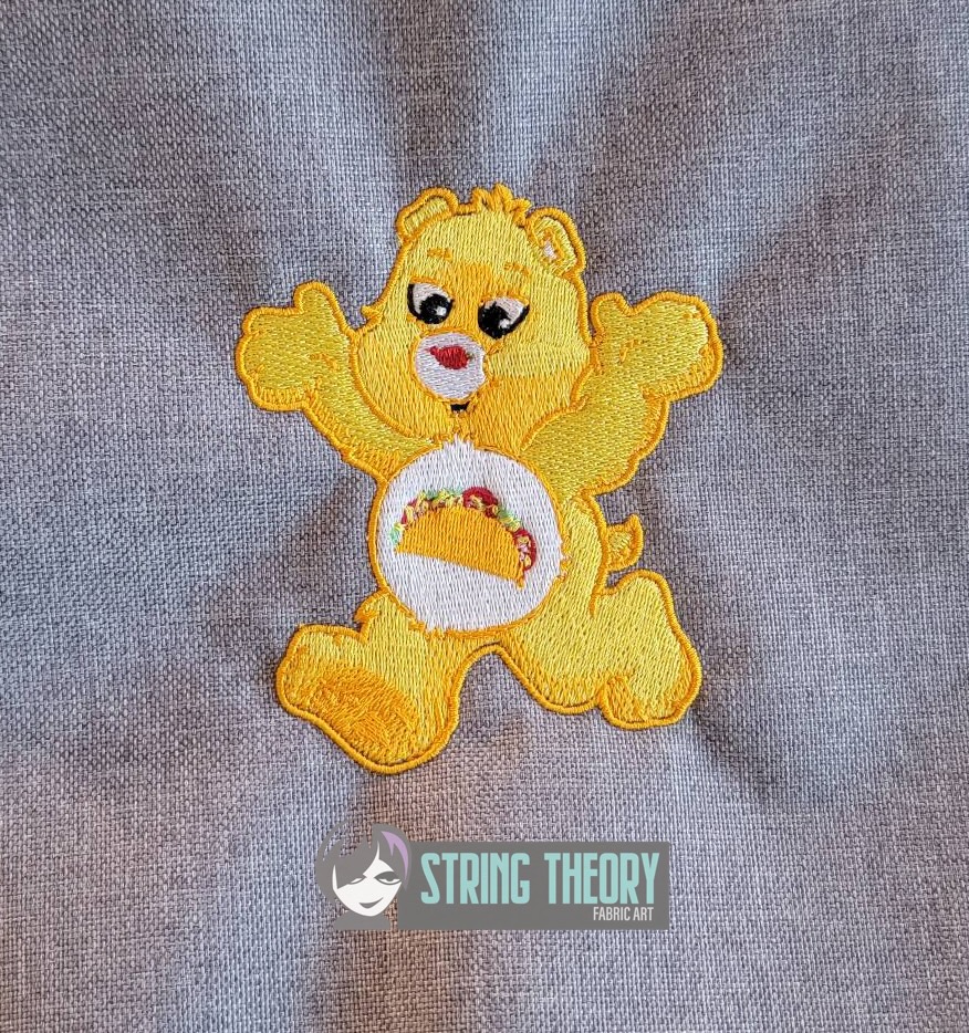 Fiesta Bear - Don't Care Bear machine embroidery design