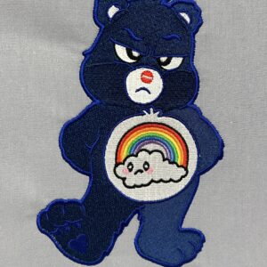 Not Today Bear - Don't Care Bear machine embroidery design