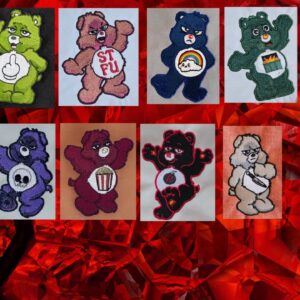 Don't Care Bear machine embroidery design Bundle