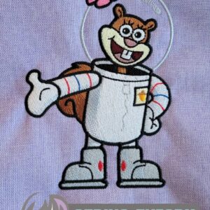 Sandy Cheeks SpongeBob SquarePants Machine Embroidery Design