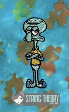Squidward SpongeBob SquarePants Machine Embroidery Design