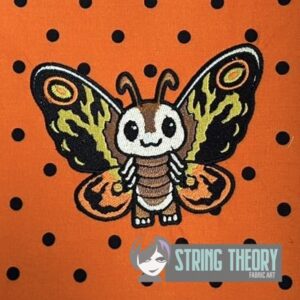 Chibi Kaiju Mothra machine embroidery design pattern