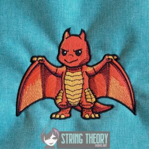 Chibi Kaiju Rodan machine embroidery design pattern