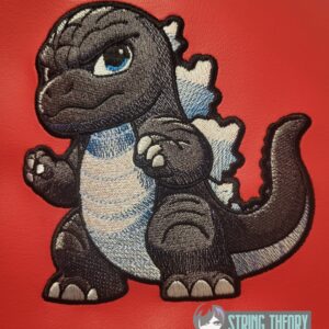 Chibi Kaiju Godzilla machine embroidery design pattern