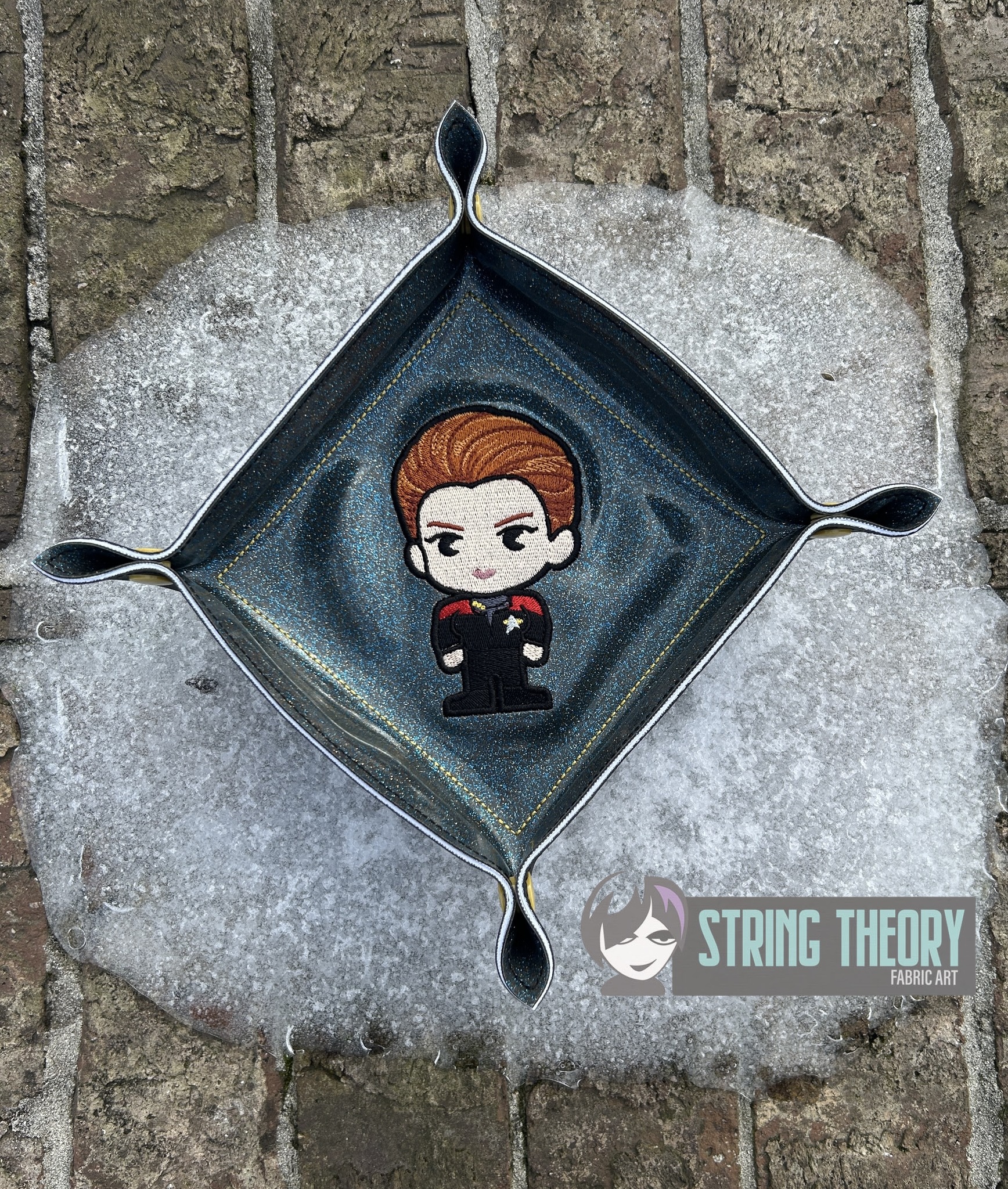 Star Trek Chibi Captain Janeway machine embroidery design