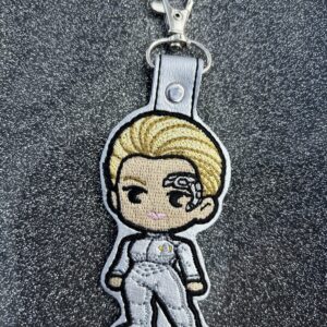 Chibi 7 of 9 Star Trek fob ITH machine embroidery design