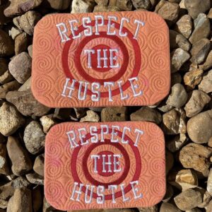 Respect the Hustle Mug Rug ITH Machine Embroidery Design