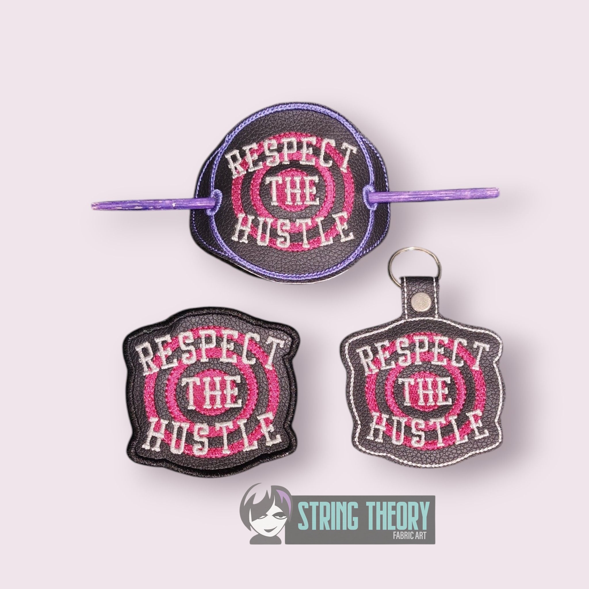 Respect the Hustle ITH machine embroidery design