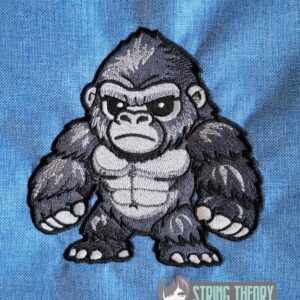 Chibi Kaiju King Kong machine embroidery design pattern