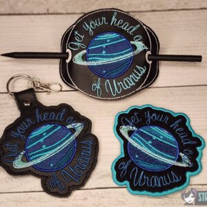 Get your Head Out of Uranus ITH machine embroidery design