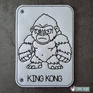 Kaiju King Kong Color Page ITH machine embroidery design
