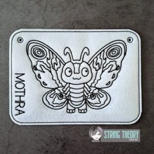 Kaiju Mothra Color Page ITH machine embroidery design