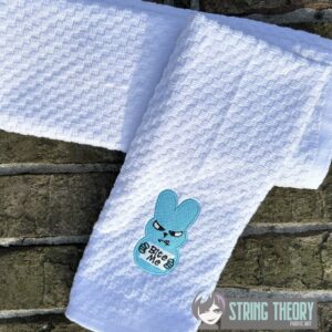 Disgruntled Peep Bunny Bite Me Machine Embroidery Design