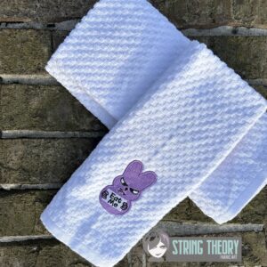 Disgruntled Peep Bunny Eat Me Machine Embroidery Design