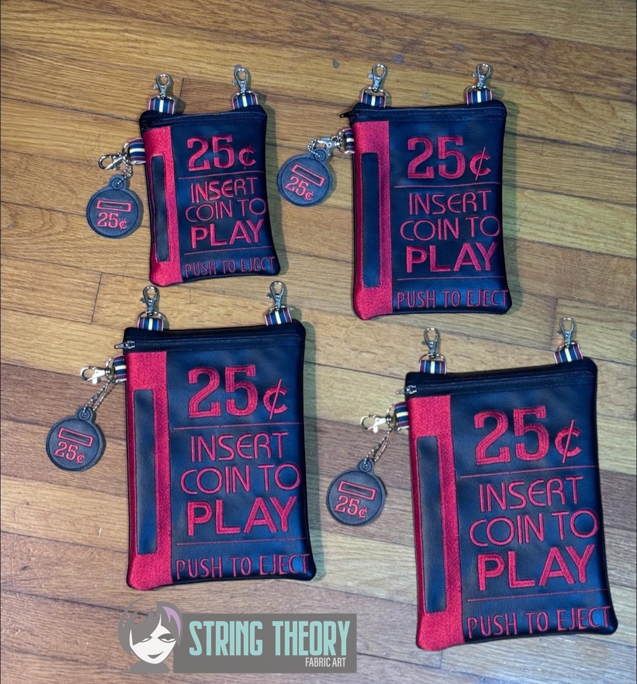 Coin Op ITH Zip Bag Machine embroidery design