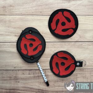 45 Adapter fob, patch ITH Machine Embroidery Design