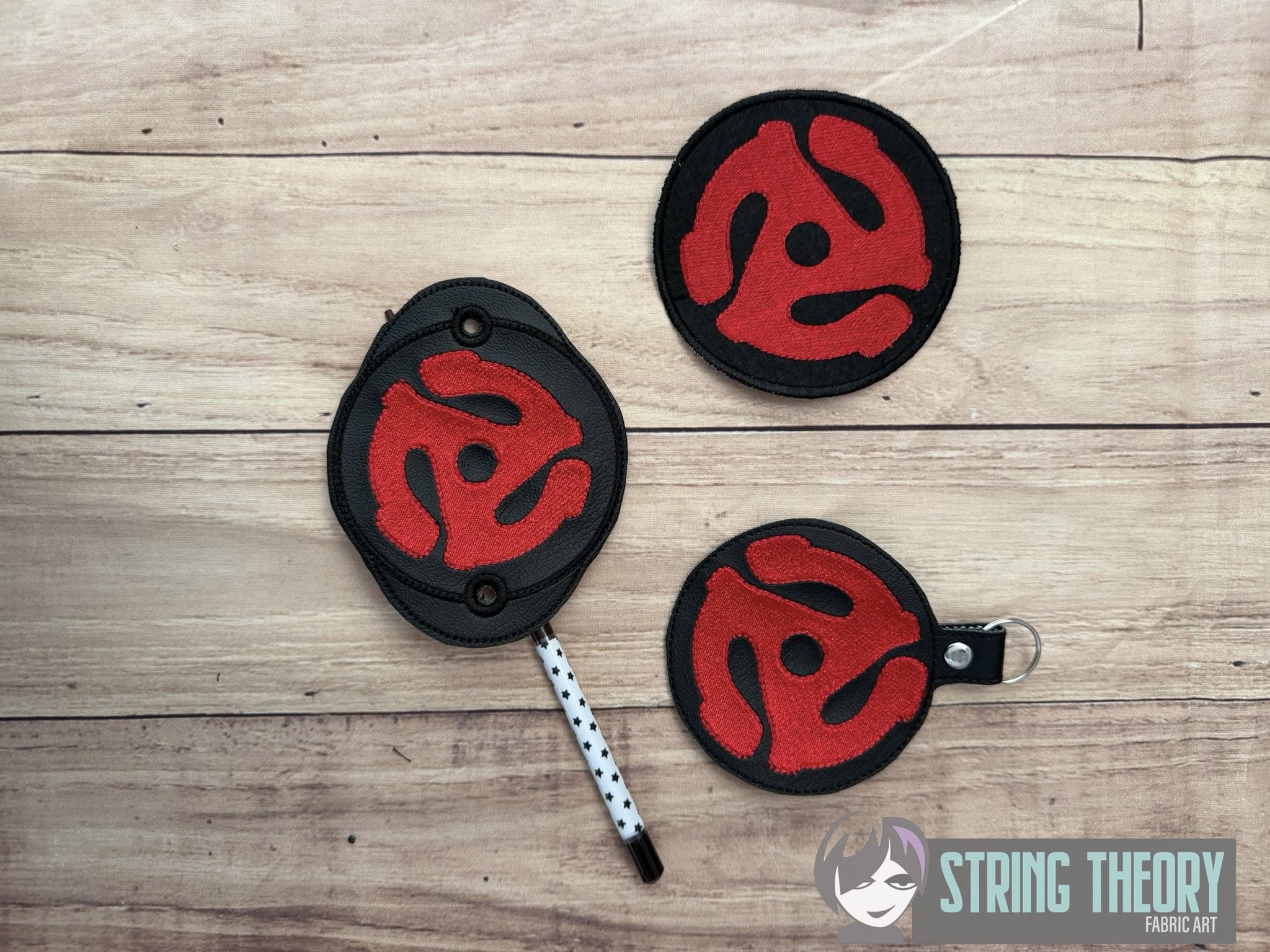 45 Adapter fob, patch ITH Machine Embroidery Design