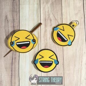 Laughing Emoji ITH Machine Embroidery Design