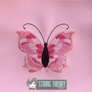 Stained Glass Butterfly machine embroidery design pattern