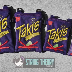 Takis ITH Zip Bag Machine embroidery design