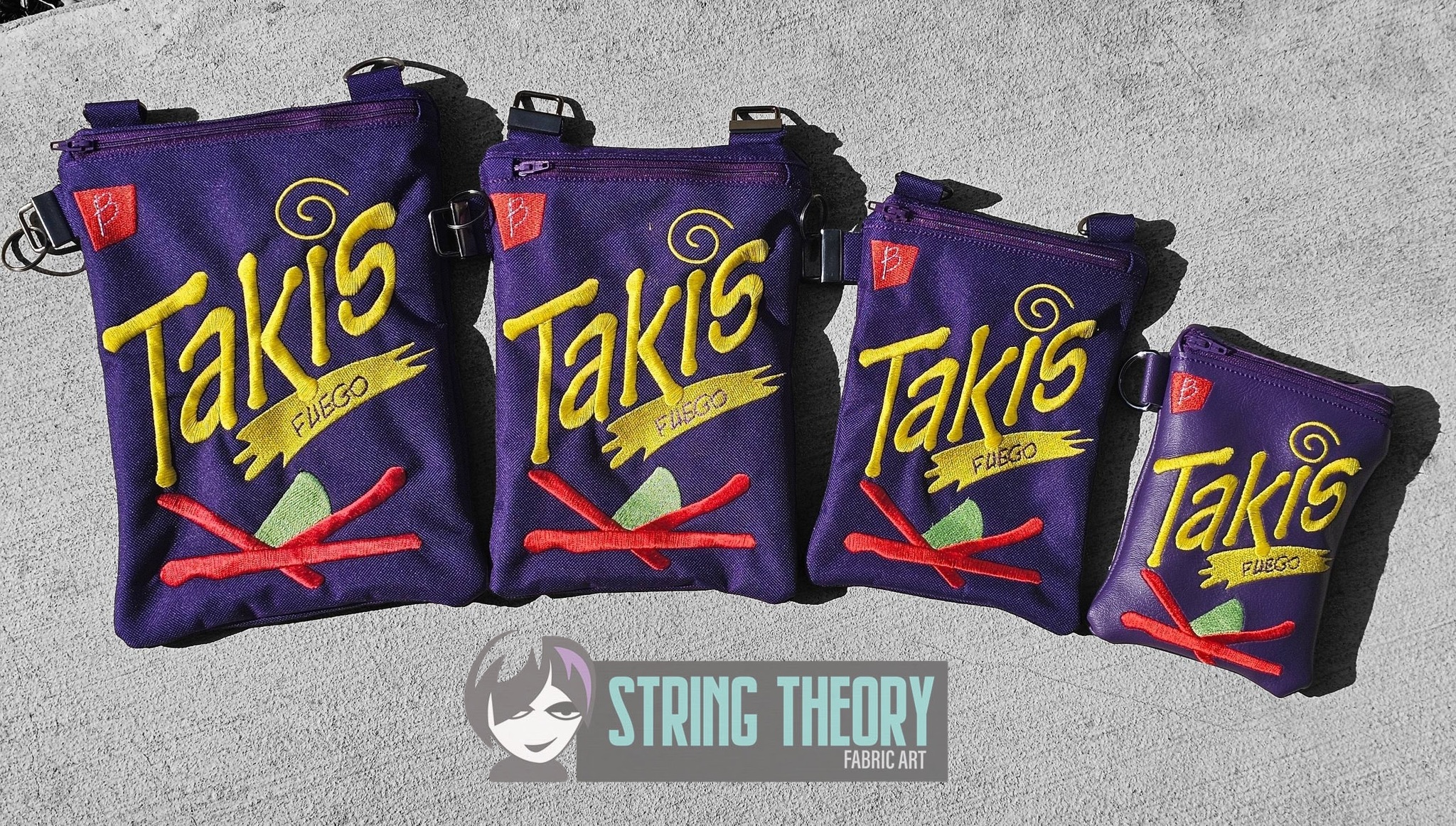 Takis ITH Zip Bag Machine embroidery design