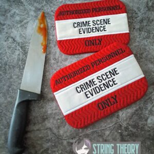 Crime Scene Evidence Mug Rug ITH Machine Embroidery Design
