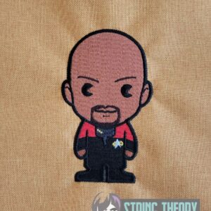 Star Trek Chibi Captain Sisko machine embroidery design