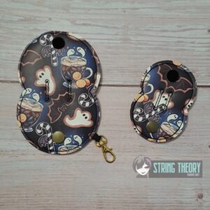 Double Circle Cord Keeper ITH machine embroidery design