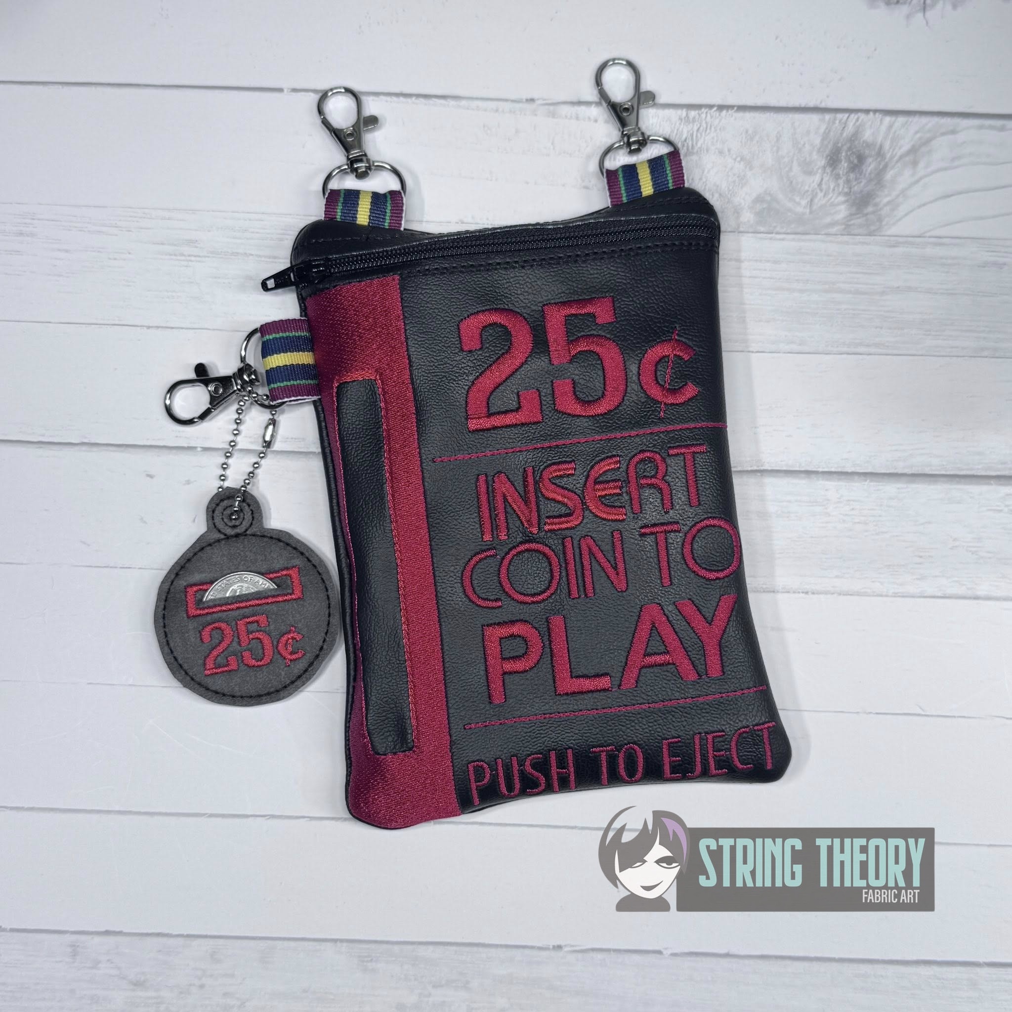 Coin Op ITH Zip Bag Machine embroidery design