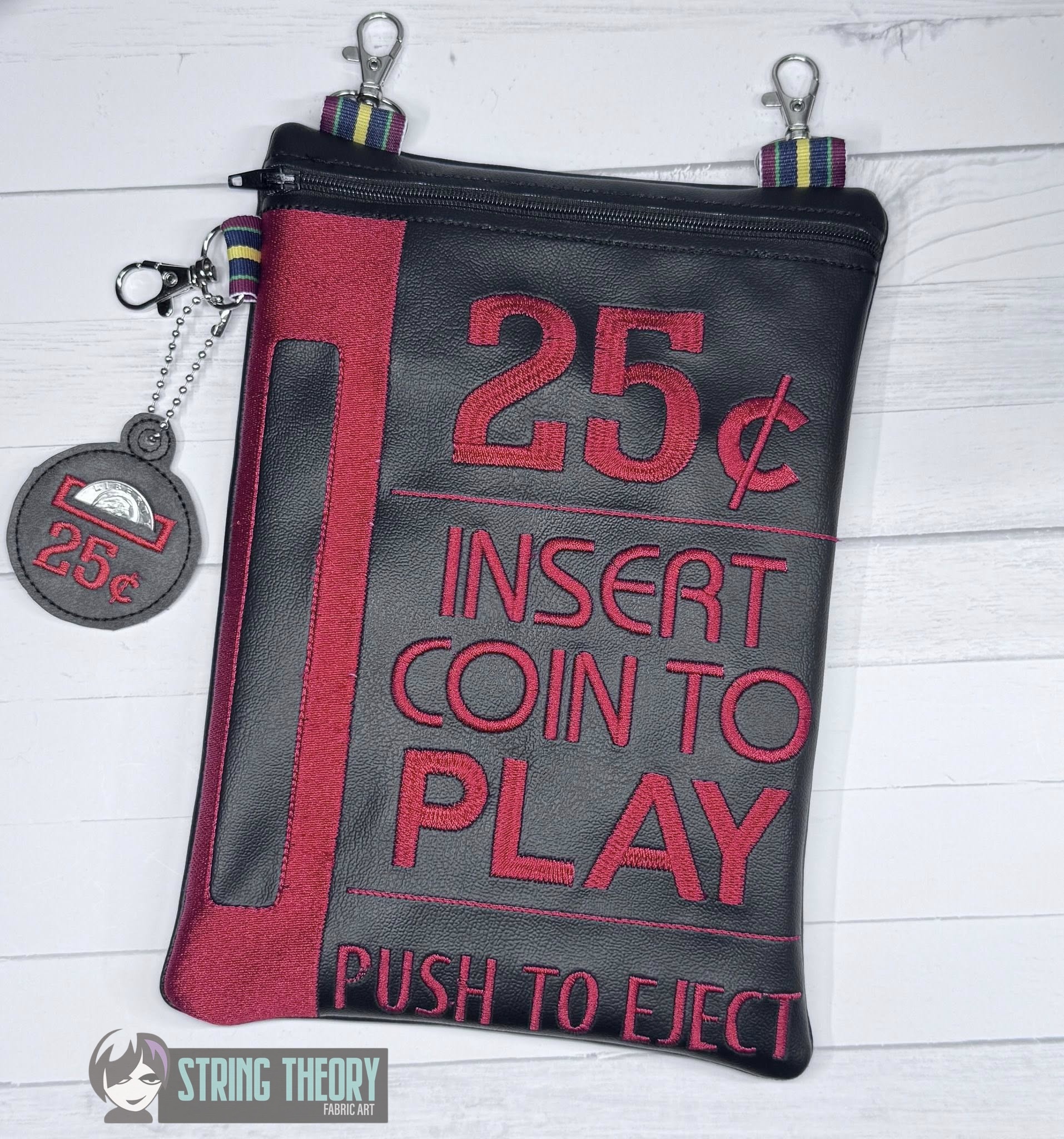 Coin Op ITH Zip Bag Machine embroidery design