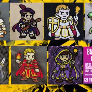 DND Chibi Boy Heroes 4x4 machine embroidery pattern bundle