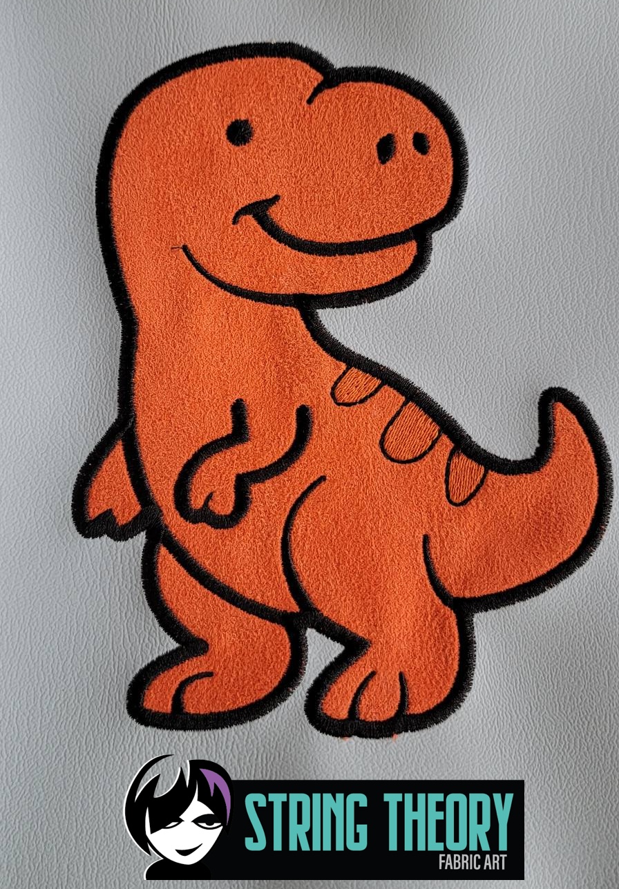 Tyrannosaurus Rex Dinosaur Machine Embroidery Pattern