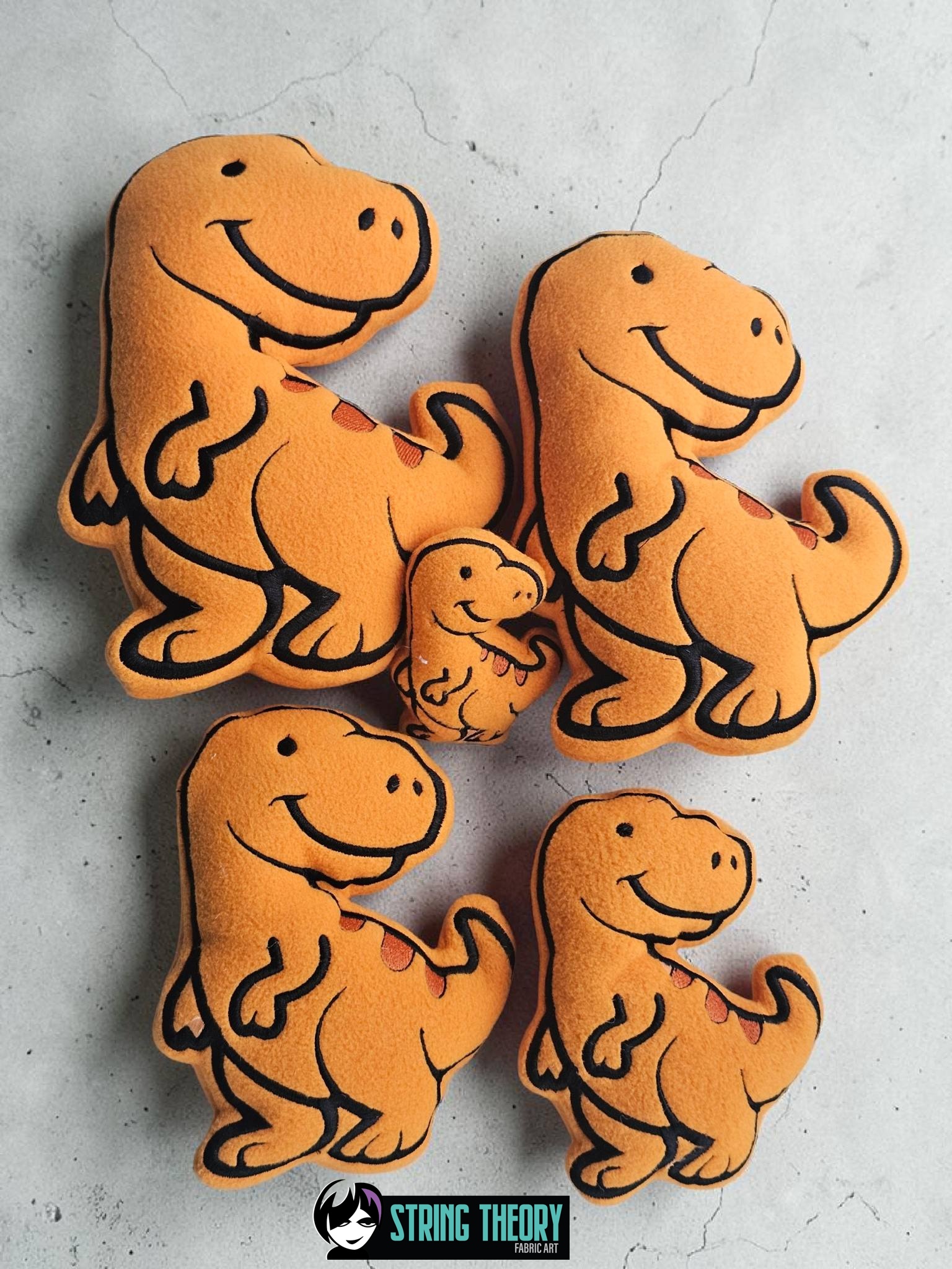 Tyrannosaurus Dinosaur Stuffie ITH Machine Embroidery Pattern