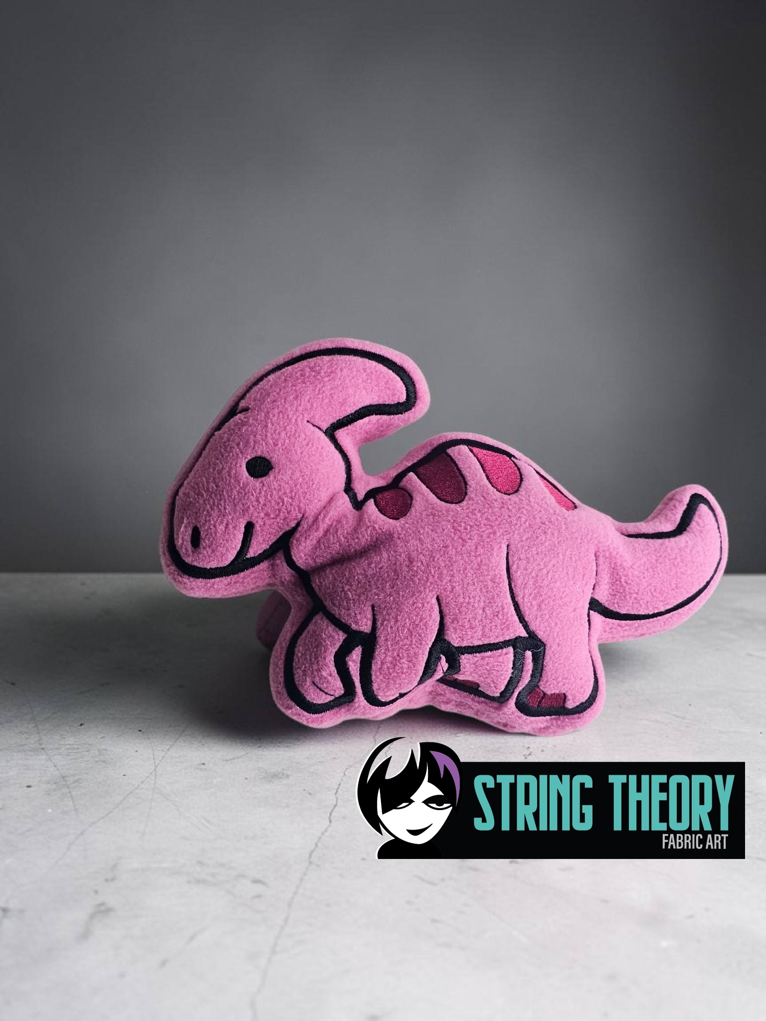Hadrosaur Dinosaur Stuffie ITH Machine Embroidery Pattern