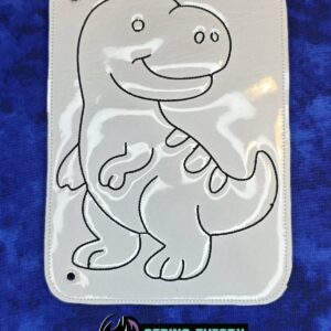 Color Page T-Rex Dinosaur ITH Machine Embroidery Design