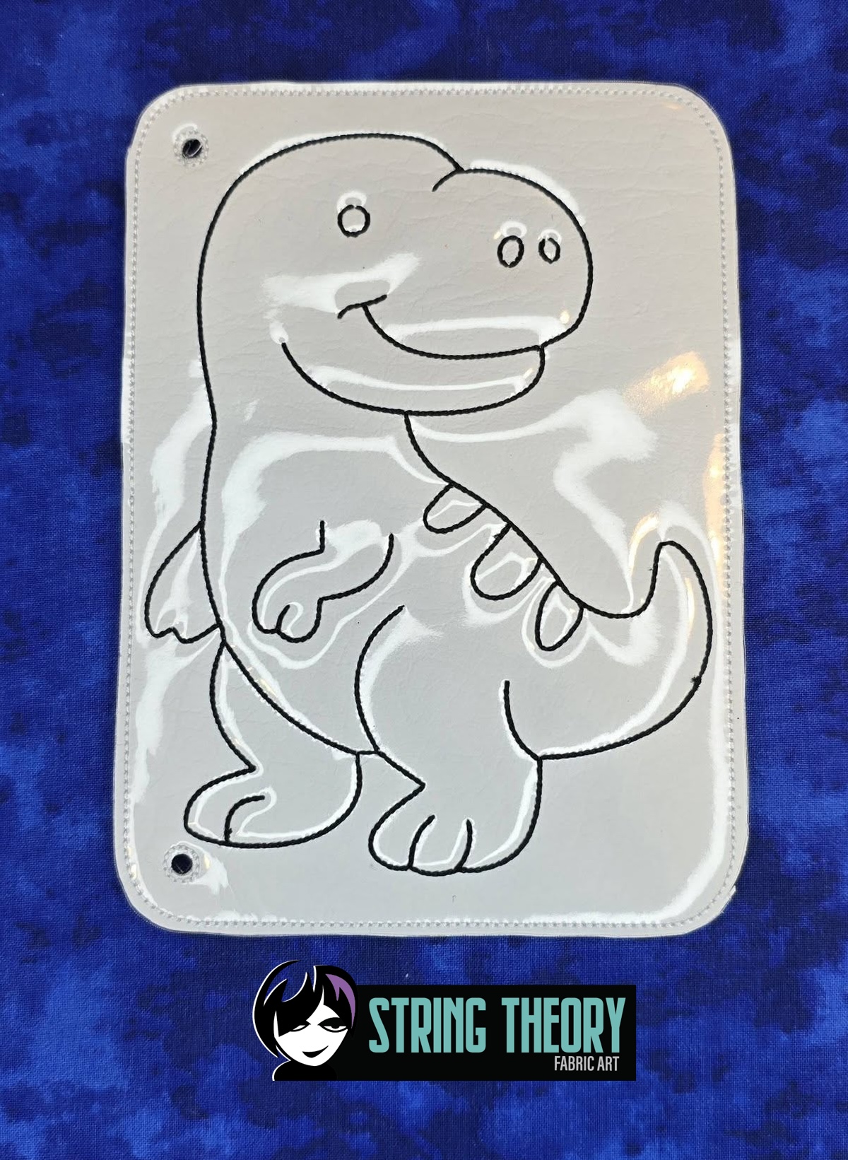 Color Page T-Rex Dinosaur ITH Machine Embroidery Design