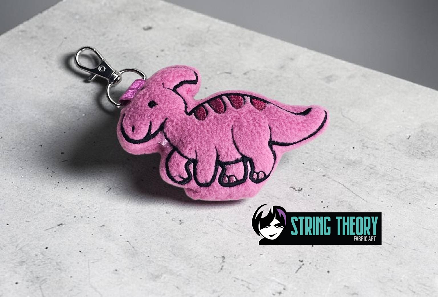 Hadrosaur Dinosaur Stuffie ITH Machine Embroidery Pattern