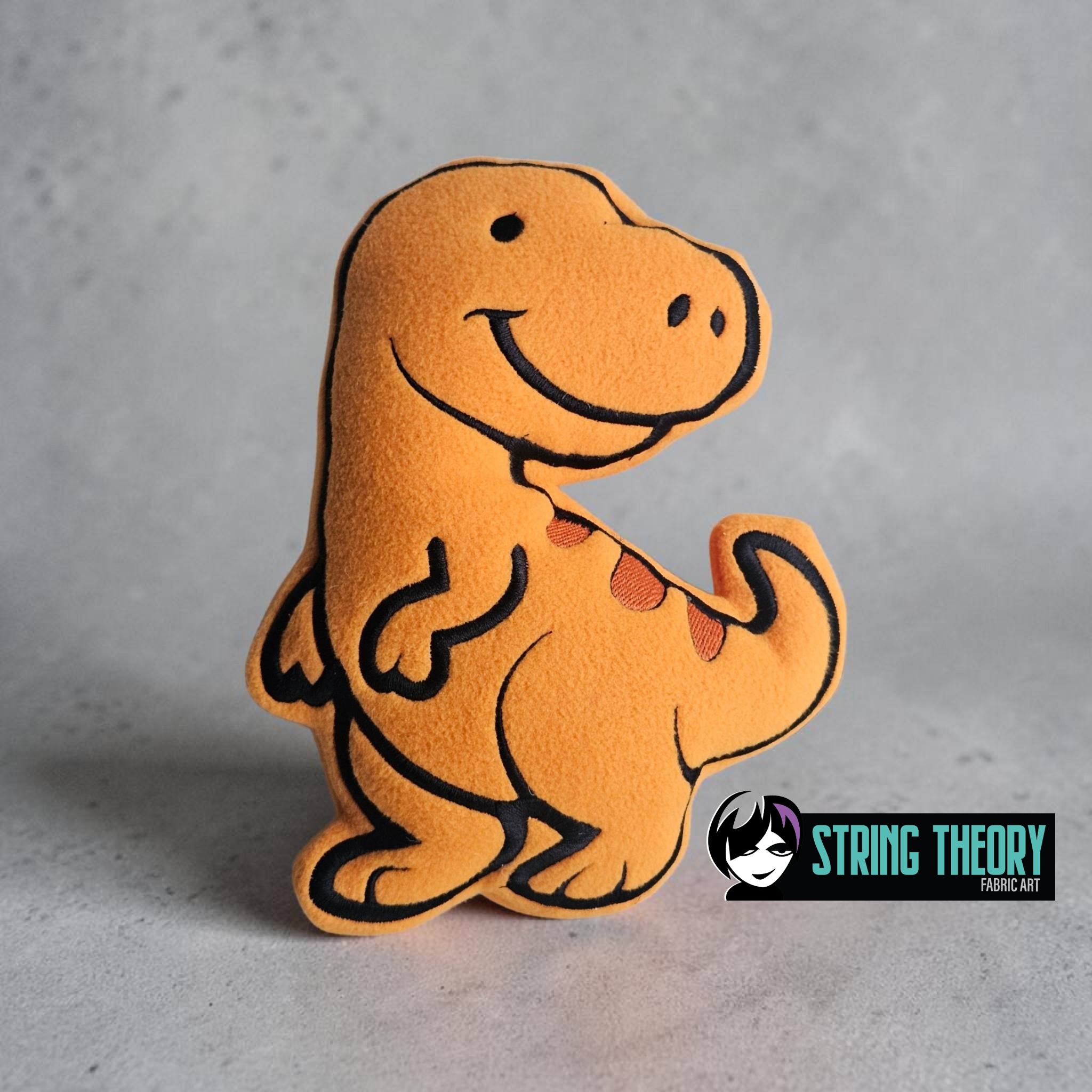 Tyrannosaurus Dinosaur Stuffie ITH Machine Embroidery Pattern
