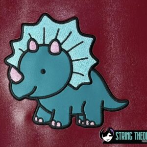 Triceratops Dinosaur Machine Embroidery Pattern