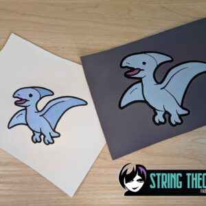 Pterosaur Dinosaur Machine Embroidery Pattern