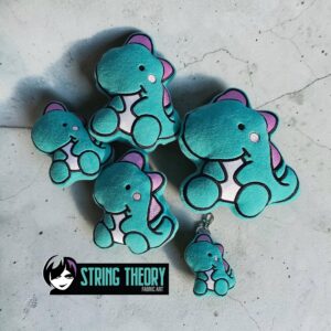 Baby Stegosaurus Dinosaur Stuffie in the hoop Machine Embroidery Pattern