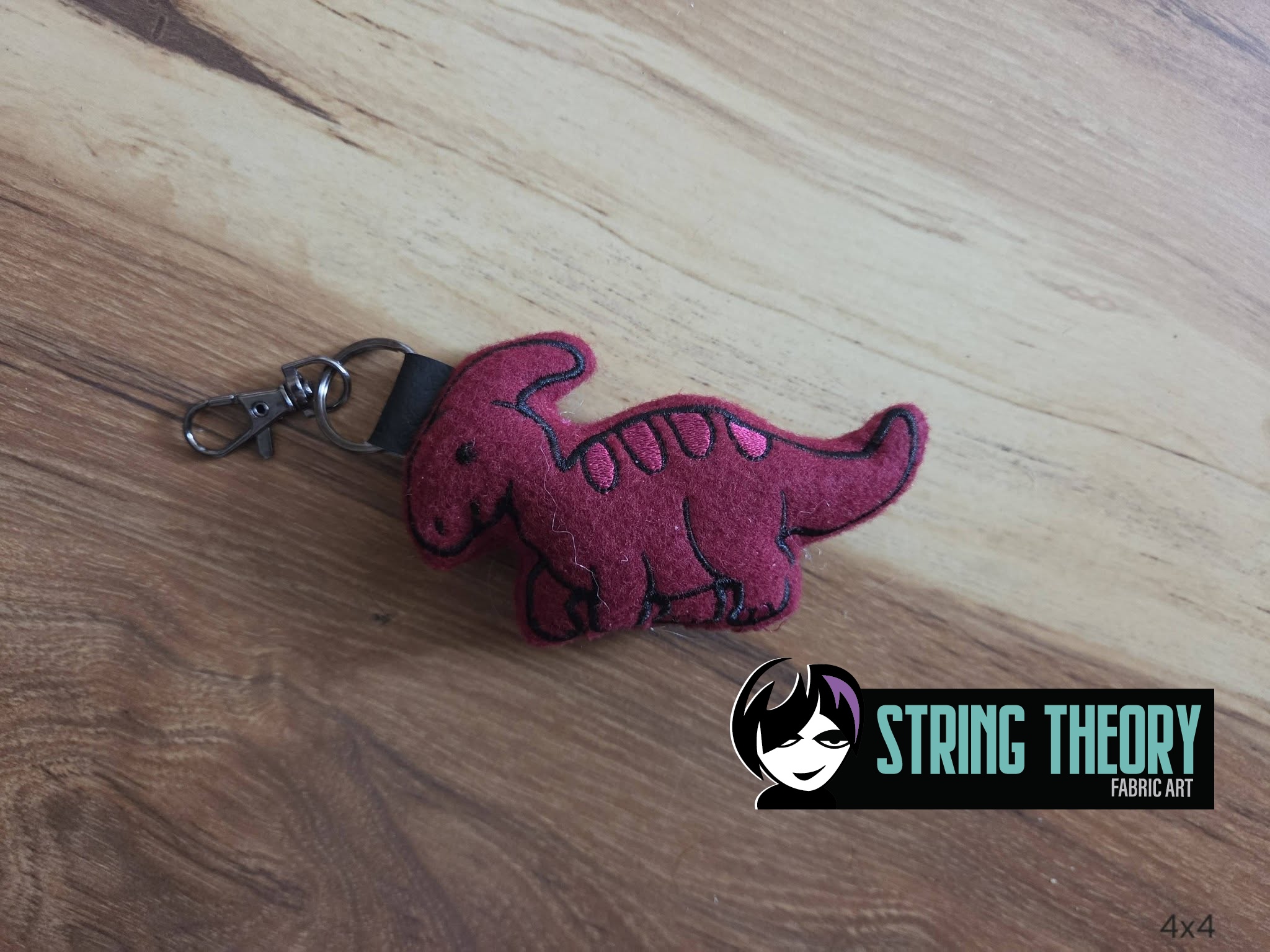 Hadrosaur Dinosaur Stuffie ITH Machine Embroidery Pattern