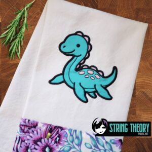 Plesiosaur Dinosaur Machine Embroidery Pattern